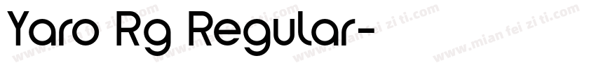 Yaro Rg Regular字体转换